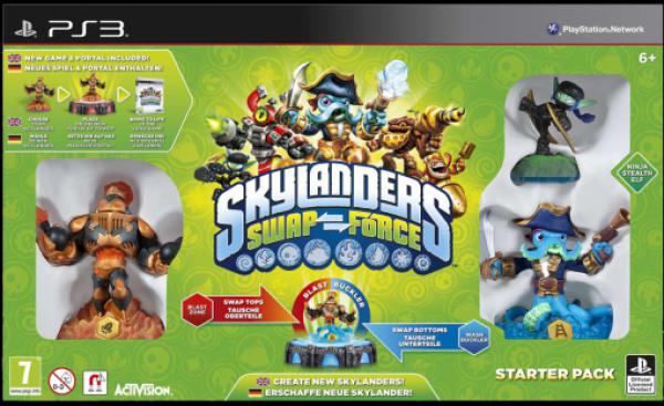 PS3 Skylanders SWAP Force Starter Pack (Game, Portal, Stealth Elf, Blast Zone, Wash Buckler)