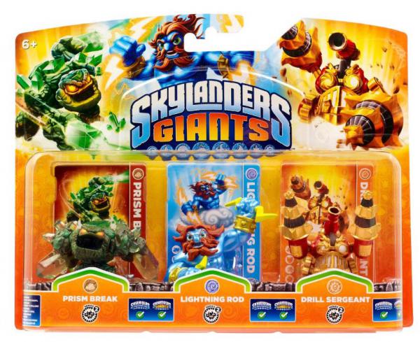 Skylanders GIANTS Triple Pack E (Prism Break + Lightning Rod + Drill Sergeant)