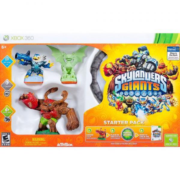 XBOX360 Skylanders GIANTS Glow in the Dark Starter Pack (Game+Port.of Power+Jet-Vac+Cynder+Tree Rex)