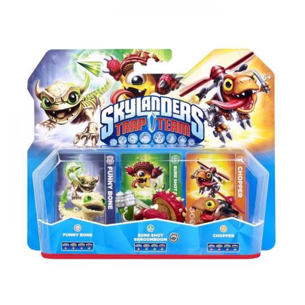 Skylanders Trap Team - Triple Pack 1 (Chopper + Funny Bone + Sure Shot Shroomboom)