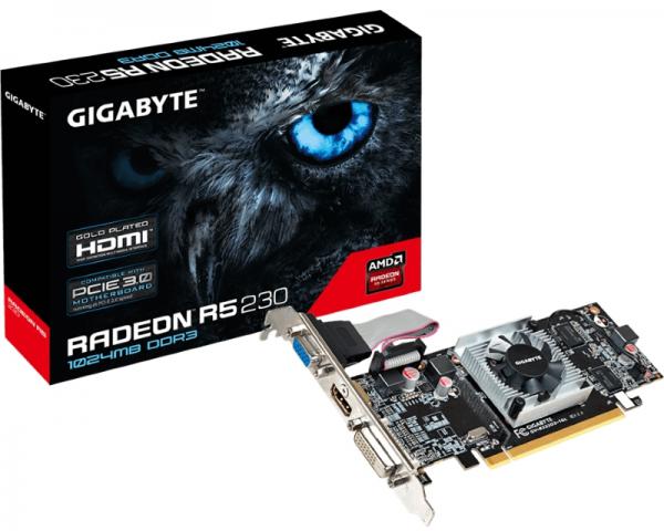 GIGABYTE AMD Radeon R5 230 1GB 64bit GV-R523D3-1GL rev.2.0