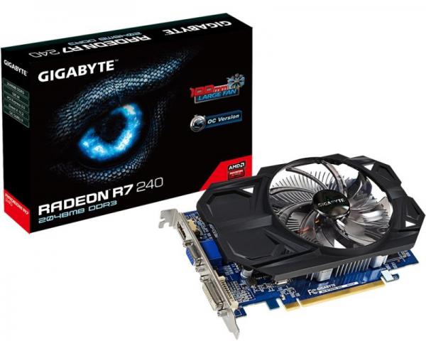 GIGABYTE AMD Radeon R7 240 2GB 128bit GV-R724OC-2GI rev.2.1