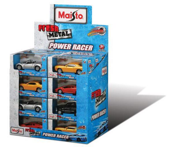 Metalni autić Power Racer 11 cm, pull back