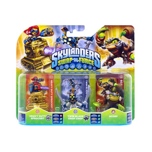 Skylanders SWAP Force Triple Pack D (Scorp + Chop Chop + Sprocket)