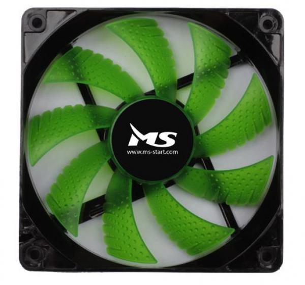 COOLER CASE MS GREEN LED 12CM FAN